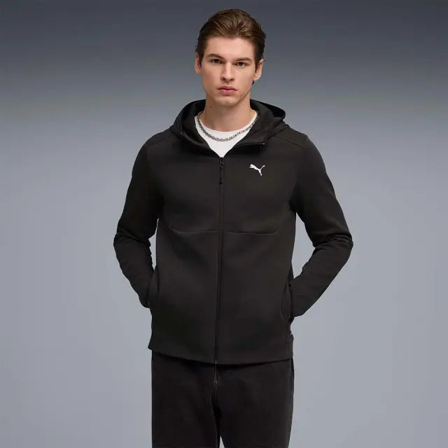 Puma Men's Pumatech Full-Zip Hoodie Μαύρο 692185-01 (Puma) - Small