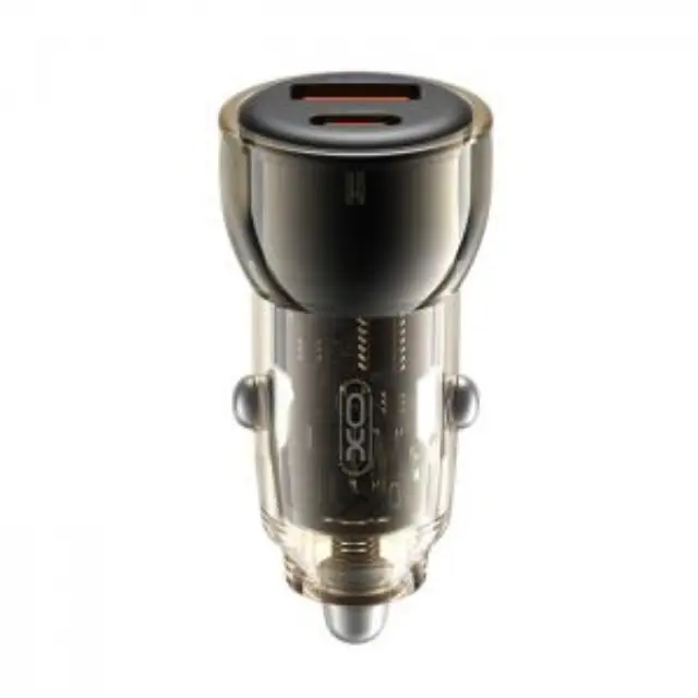 Universal φορτιστής αυτοκινήτου με 2 εξόδους, 1x USB-A & 1x USB-C, 60W 2