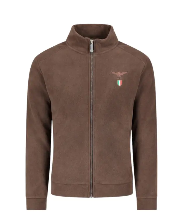 Accademia Militare - Ανδρική Ζακέτα Φούτερ Fleece W6S737-5642-054 Καφέ