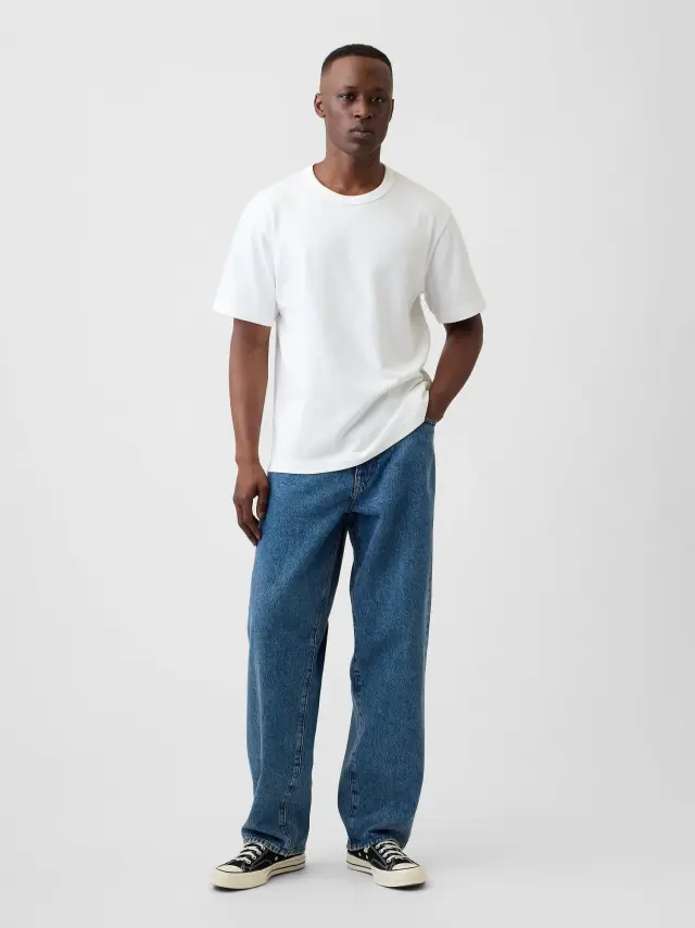 Μπλε Baggy Τζιν Παντελόνι Medium wash