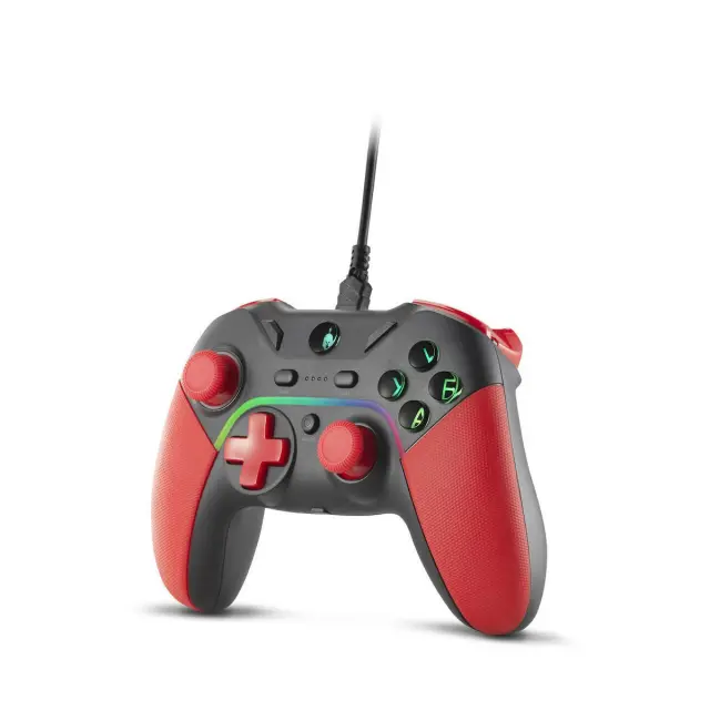 Spartan Gear - Pelekys Wired Controller (compatible with PC and playstation 3) (colour: RED/BLACK) 3