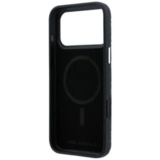 Karl Lagerfeld® Grained Allover Semi Wrap MagSafe Θήκη για iPhone 17 Pro Max/18 Pro Max- Black. 2