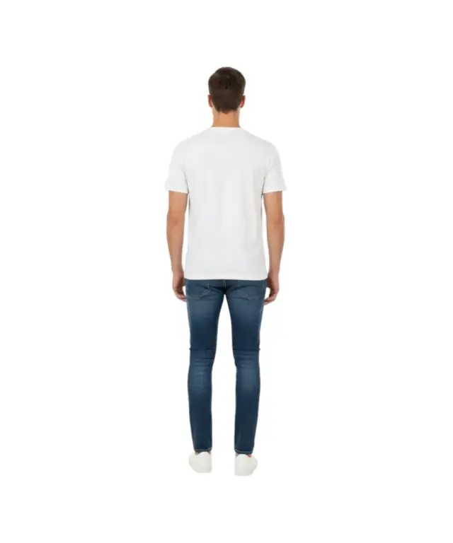 Cavalli Class - Ανδρική Μπλούζα T-Shirt Κοντομάνικη Short Sleeve TXT60BJD060-00533 Λευκό 2
