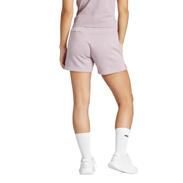 adidas Sportswear Women's Monogram Fleece Shorts Λιλά IS4068 (adidas Sportswear) - XSmall 2