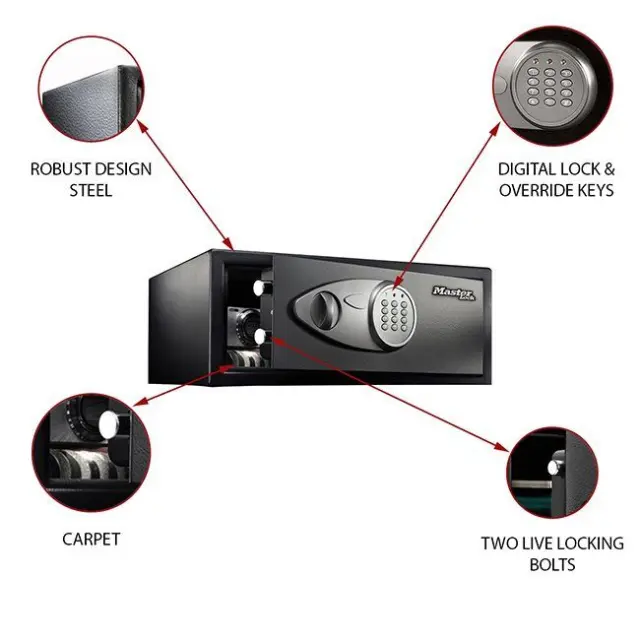 Χρηματοκιβώτιο ασφαλείας ψηφιακό L Χ075ML MASTERLOCK Eξωτ. Διαστ. 18 x 43 x 37cm 540750112 3