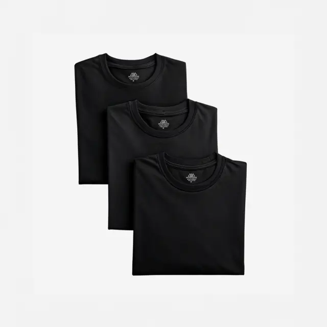 Noshame® T-shirt Pack 3τμχ Μαύρο - 752516 - XXL