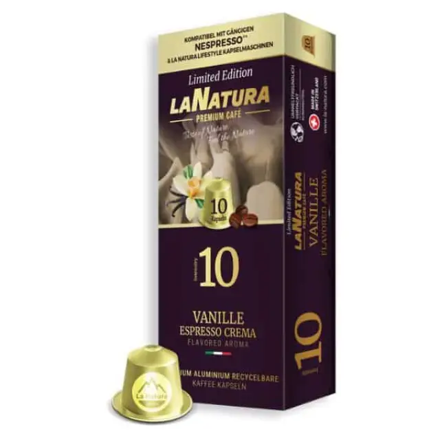 La Natura Espresso Vanilla Aluminium 10 τμχ | Nespresso