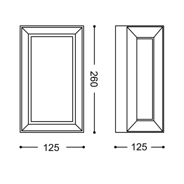 ΑΠΛΙΚΑ ΟΡΘΟΓΩΝΙΑ 3 ΟΨΕΩΝ ΦΩΤΙΣΜΟΥ E27 18W IP54 RAL7016M / HI5702GDS 2