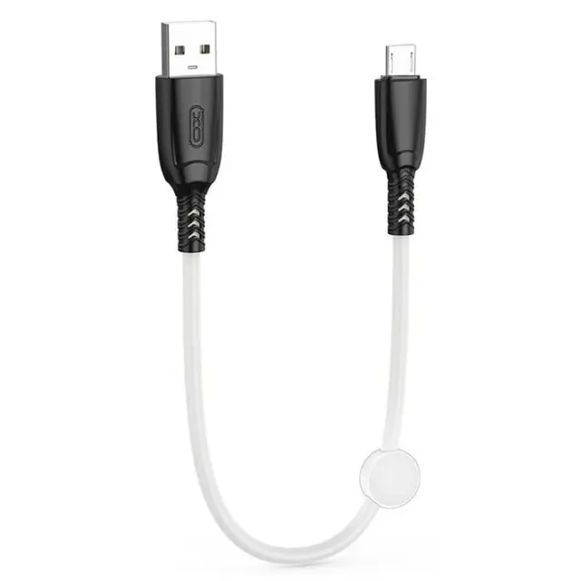 Καλώδιο USB High-Speed Α αρσ. - MICRO USB αρσ., 0.25m σε λευκό χρώμα