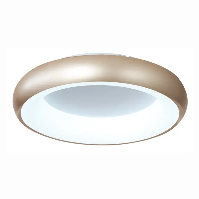 InLight Πλαφονιέρα οροφής LED 24W 3CCT από χρυσαφί και λευκό ακρυλικό D:40cm (42021-B-Golden) 3