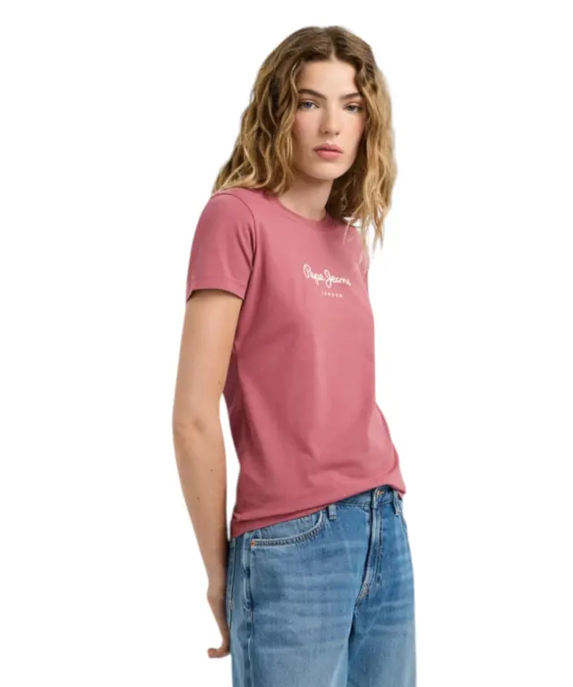 Pepe Jeans - Γυναικείο T-shirt New Virginia Ssn PL505202-371 Ροζ 3