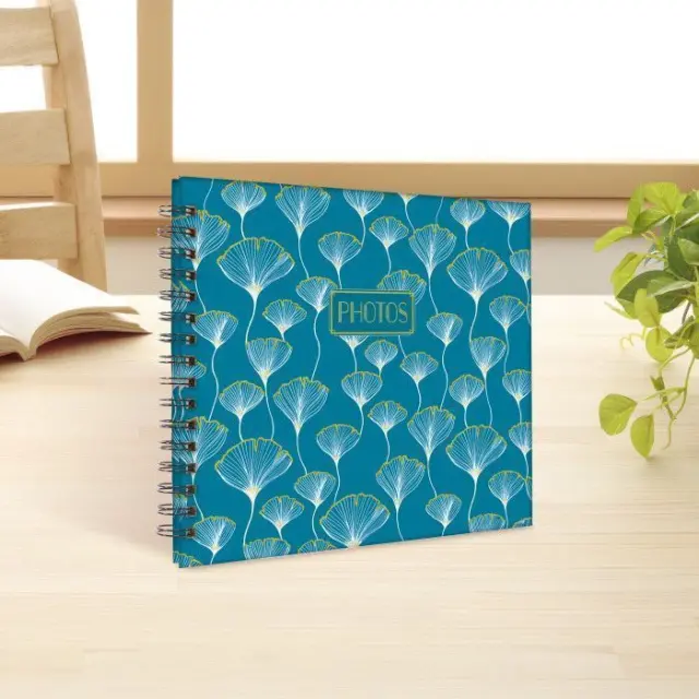 Άλμπουμ Panodia ARTIST 26X23cm spiral με 60 σελίδες) Blue leaves (276291) 2