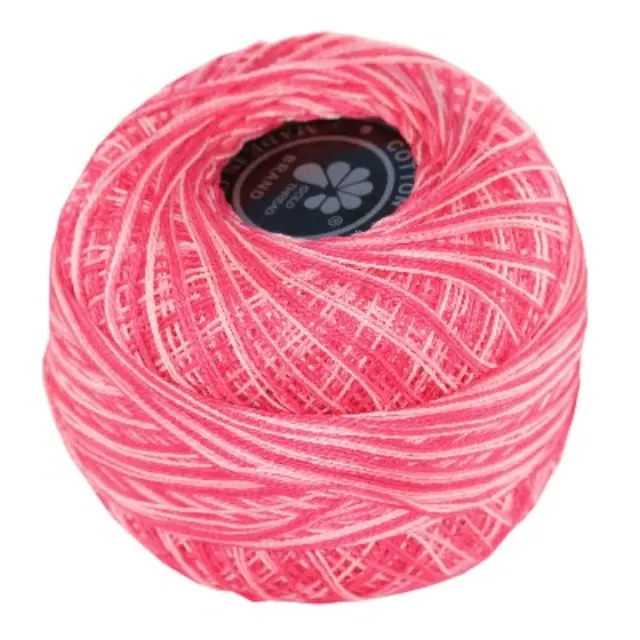 Cotton Cord Twist - Two Color Pink ~300m