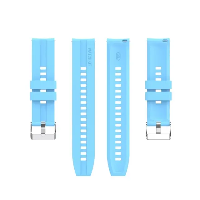 Watchband Ανταλλακτικό Λουράκι Σιλικόνης για Samsung Galaxy Watch 4/ Amazfit GTS 2e / GTS 2 (Fits all 20mm)- Sky Blue OEM 2