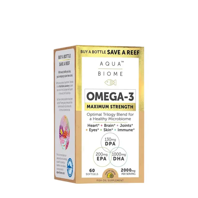Enzymedica Aqua Biome Maximum Strength Omega 3 60 Softgels