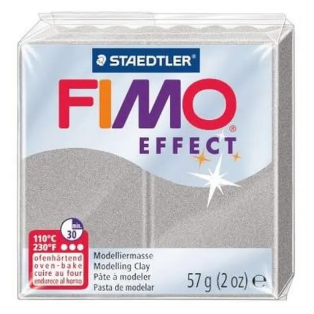 Πηλός Fimo Effect 57gr Metallic Silver