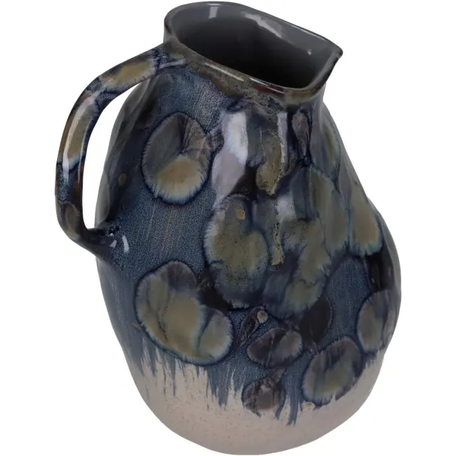 Βάζο Μπλε Κεραμικό 13.5x11.5x19cm 3