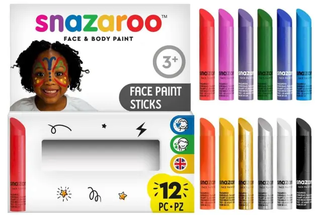Snazaroo - Make-up colors pins 12 pcs 791103 - Toys