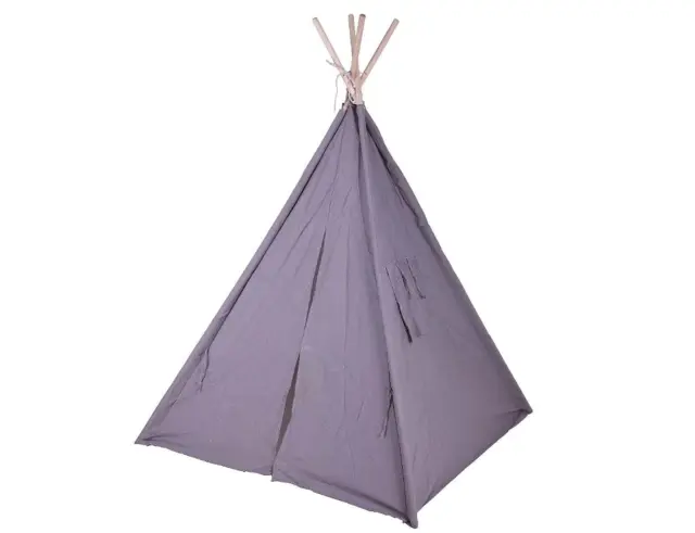 Παιδική Σκηνή Teepee H&S Collection με διαστάσεις 103x103x160cm - Grey HZ1990750 3