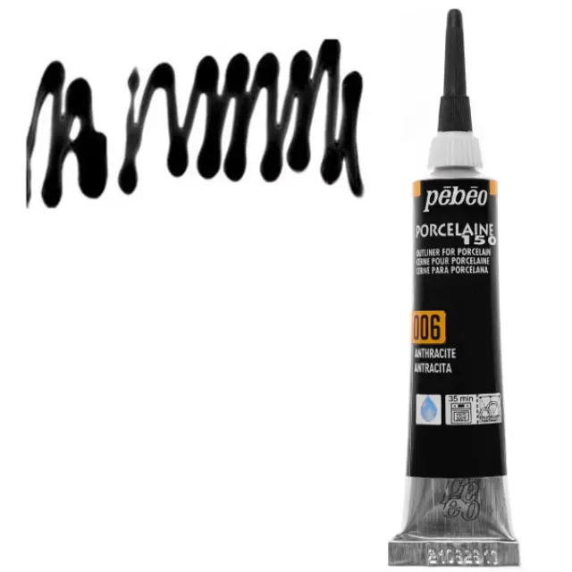 Pebeo Περίγραμμα Porcelaine 150 - 006 Anthracite - 20ml