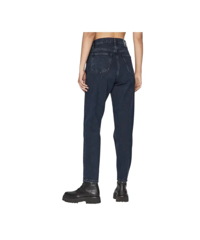 Calvin Klein - Γυναικείο Παντελόνι Τζιν Mom Fit J20J221786-1BJ Μπλε 2