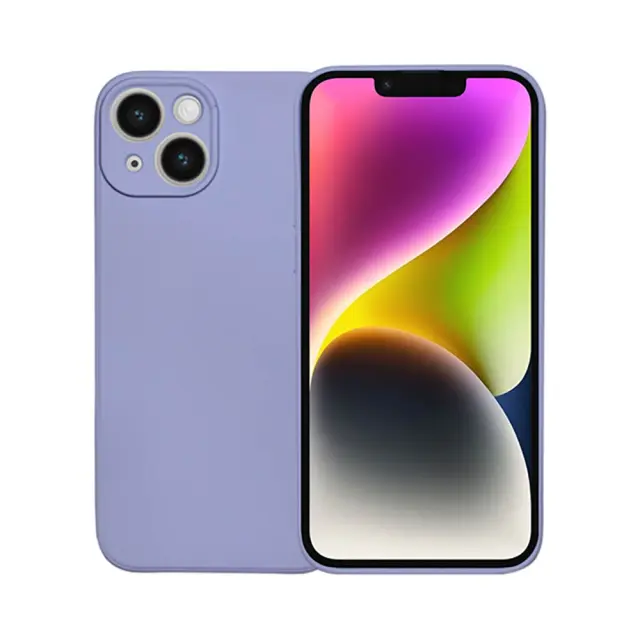 Θήκη Σιλικόνης Vivid Silicone Cover Apple iPhone 14 Λιλά 2