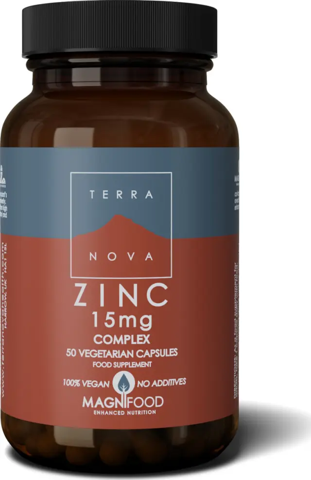 TerraNova Zinc Complex 15mg 50 φυτικές κάψουλες