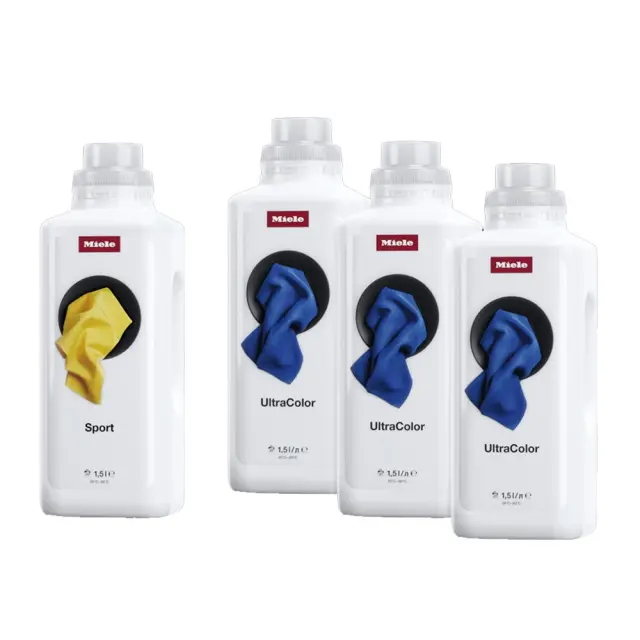 Set 12141070 UltraColor & Sport MIELE περιέχει 3 UltraColor και 1 XXL Sport.