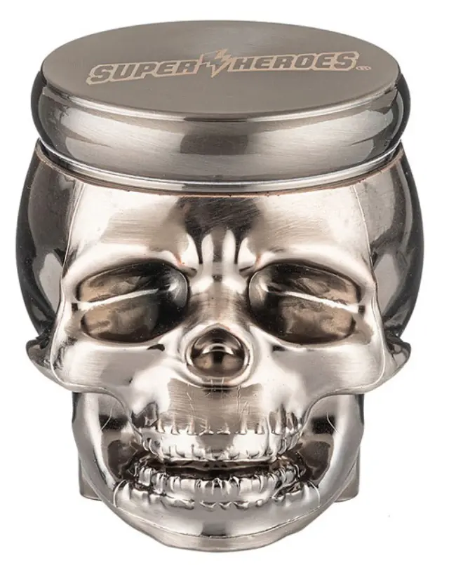 Super Heroes Grinder Τρίφτης Dark Gun Skull 55mm - 4 Parts
