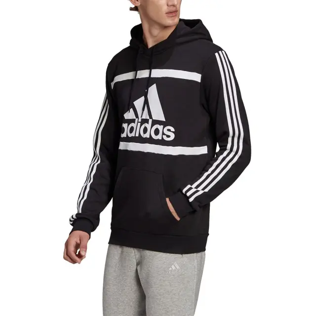 adidas Essentials CB Hoodie (GK9011-Black) - Μαύρο - XXL 3
