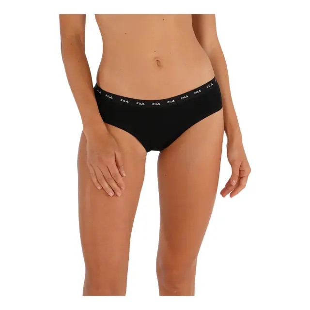 FILA Γυναικείο Slip Elastic Band - Τριπλό Πακέτο, Χρώμα Μαύρο-Λευκό-Γκρι 2