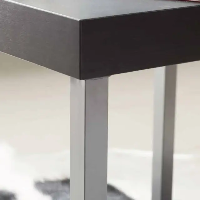 Πόδι Τραπεζιού ES Τετράγωνο Μαύρο 25x25mm Η100mm 3