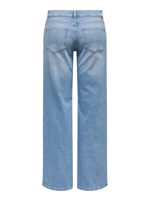Only Judy-O Τζιν Φαρδιάς Γραμμής Light Blue Denim 3