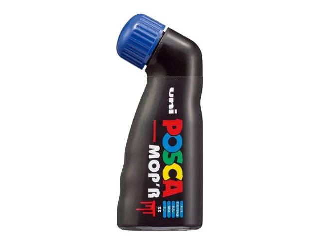 Μαρκαδόρος Σχεδίου Uni Posca Mop'r PCM-22 με πάχος μύτης 3.0-19.0mm - BluePCM-22 - MΠΛE