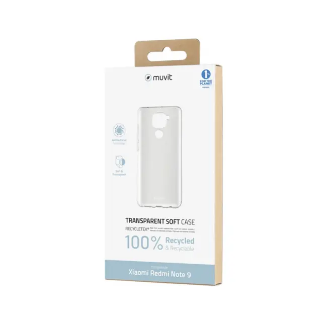 Muvit Recycletek Case Xiaomi Redmi Note 9 Clear 2