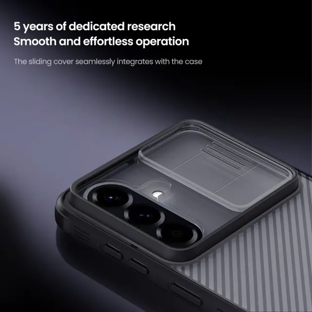 Nillkin CamShield PRO Hard Case for Samsung Galaxy A57 Transparent Black 3