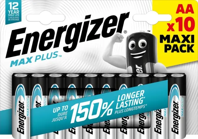 Energizer Max Plus Alkaline Battery ΑΑ E91 LR6(10 τμχ) 01.001.0163