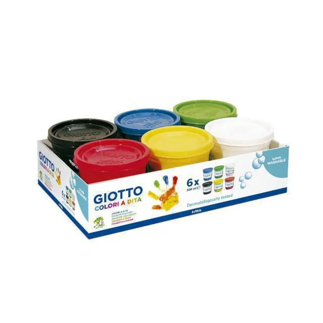 Giotto Δακτυλομπογιές Finger Paint 6x200ml (535000)