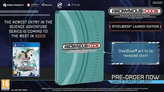 AnonymousCode Steelbook Edition PlayStation 4
