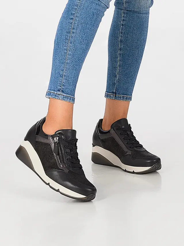 Gabor Sneakers Γυναικείο δέρμα/δέρμα Nubuck Μαύρο GAB/56488 67-SCHWARZ - 36 2