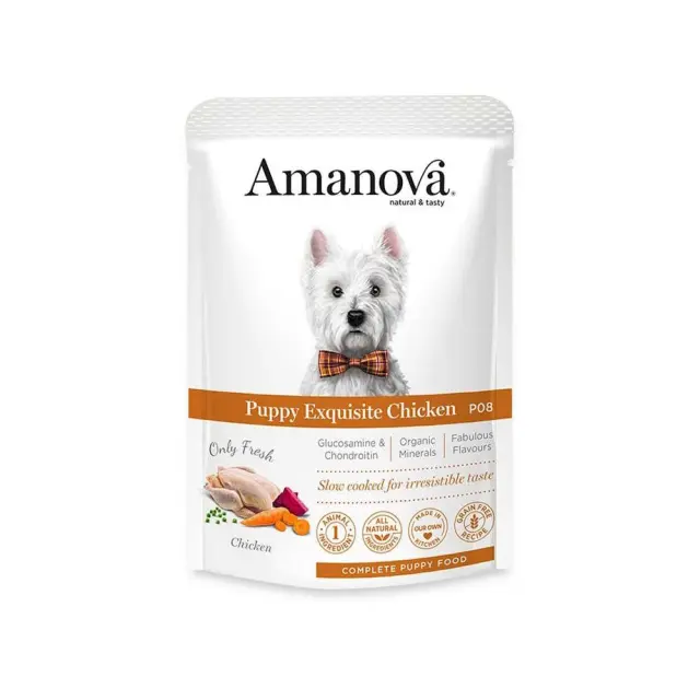 Amanova Grain Free Puppy Exquisite Chicken Φακελάκι 100gr Μονόχρωμο