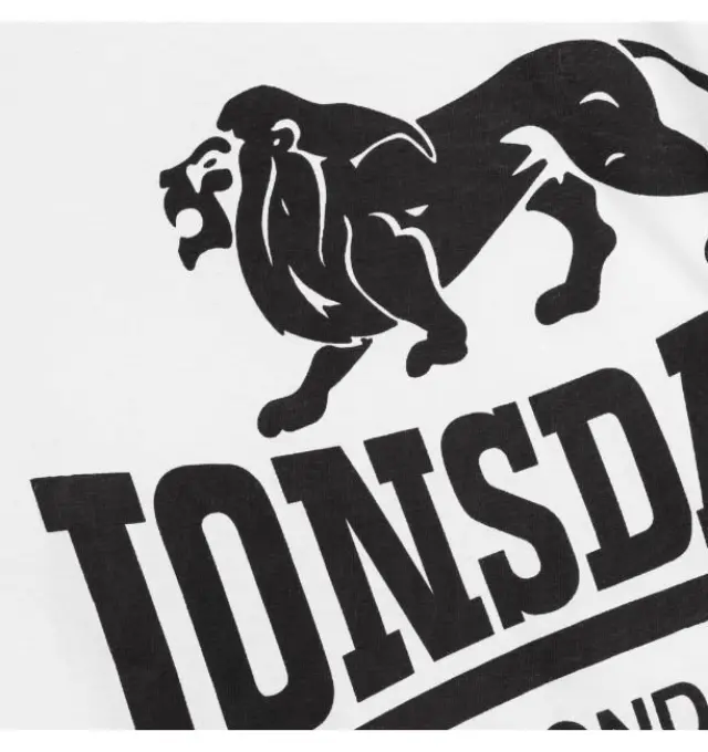LONSDALE SYMONDSBURY ΑΝΔΡΙΚΗ ΜΠΛΟΥΖΑ - WHITE WHITE 2