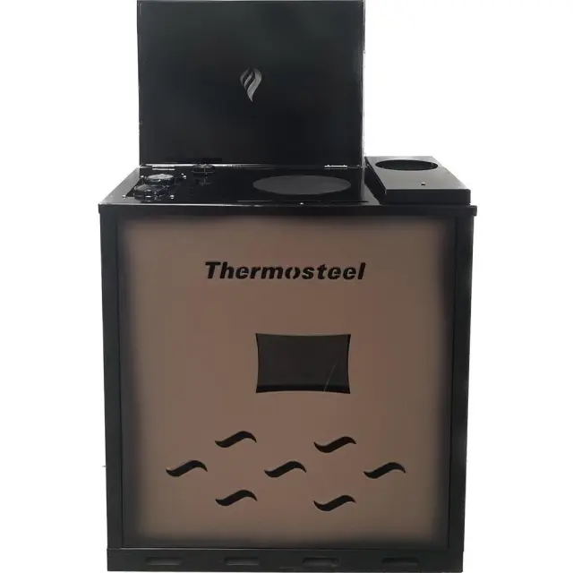 ThermoSteel Θερμάστρα - Σόμπα πετρελαίου εμαγιέ Γκρί-Μαύρο / D12000G