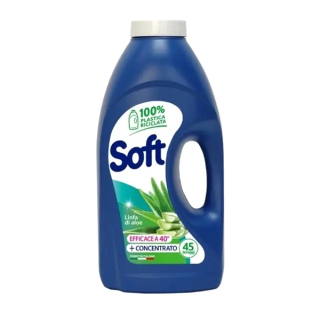 Soft Υγρό Απορρυπαντικό Ρούχων Aloe Vera 45 Μεζούρες (2.25LT)