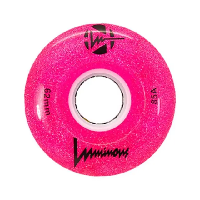 LUMINOUS 62χιλ./85A Ροδάκια - Glitter pink (4αδα)