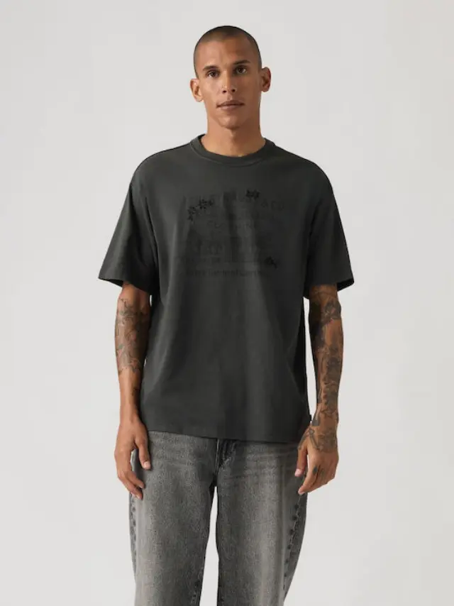 Vintage Fit Graphic Tee Blacks CRAFT SERIF 3 PHANTOM