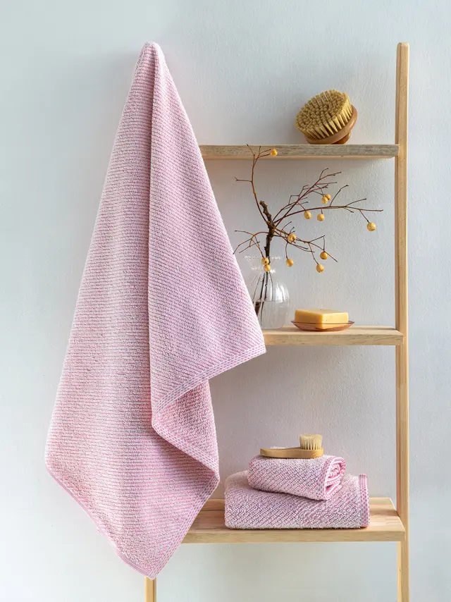 Πετσέτες Σετ 3 Τεμ 450gsm 30x50-50x90-70x140 Palamaiki Harvey 100% βαμβακερό- Pink
