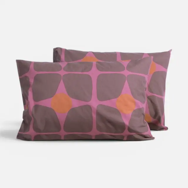 Μαξιλαροθήκη Casual Coreo 52x72 Nef Nef Homeware, 100% ΒΑΜΒΑΚΙ - MAUVE (039614)