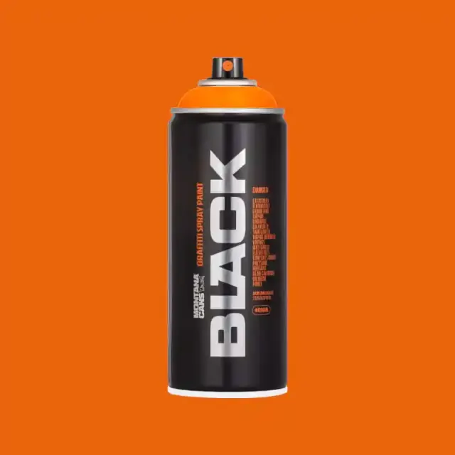 Montana Black Spray Paint 400ml BLK-2075 Pure Orange