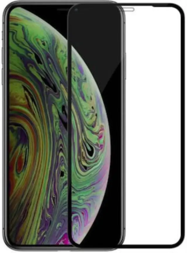 Προστατευτικό τζάμι iPhone 14 PRO (6.1) Full Glue Black Tempered glass 0,25mm